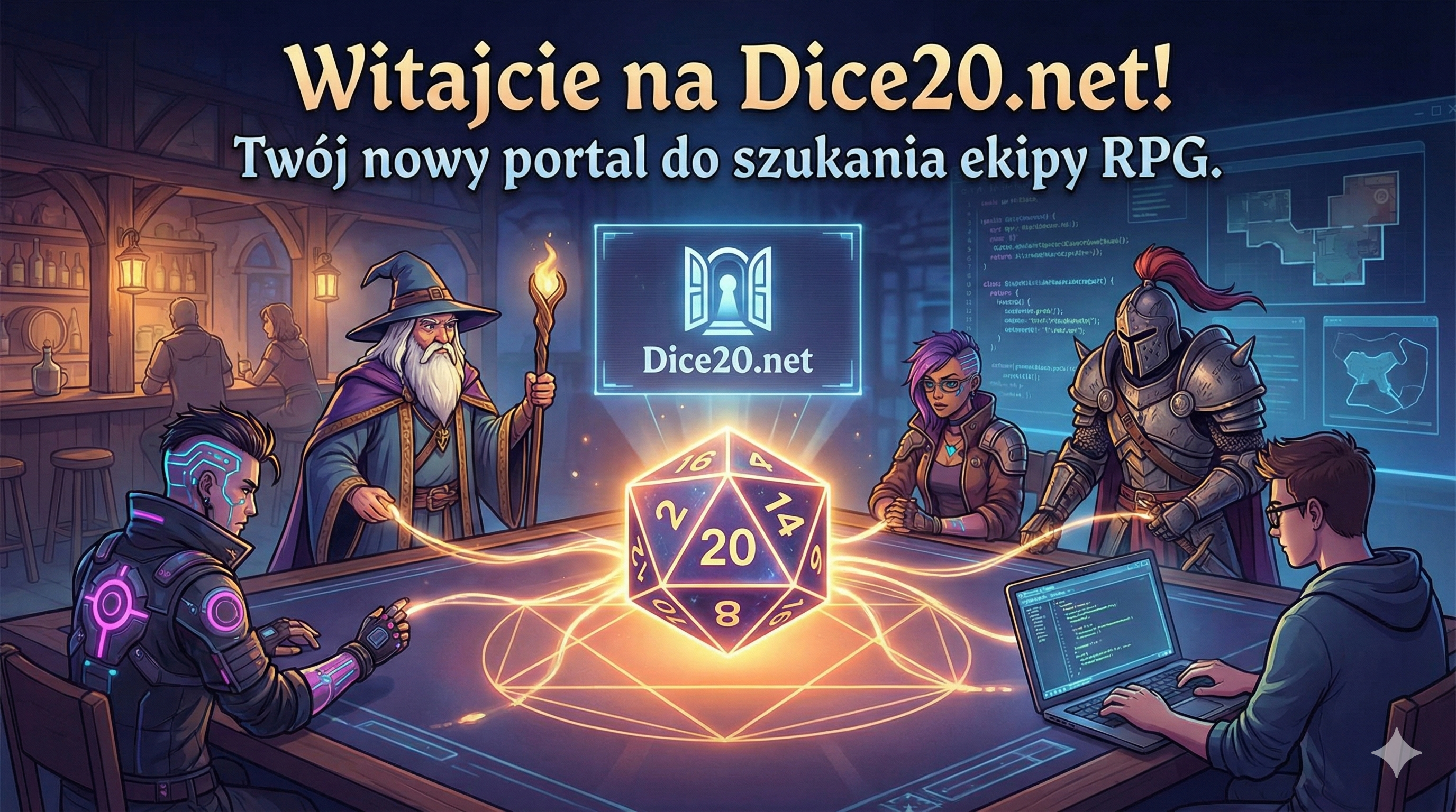 Witajcie na Dice20.net – Portalu, który powstał z głodu przygody
